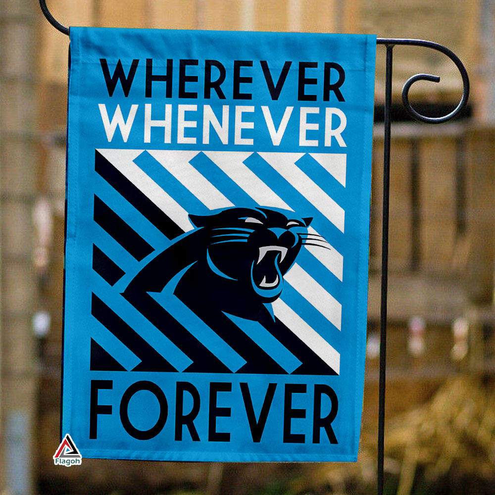 Carolina Panthers Forever Fan Flag, NFL Sport Fans Outdoor Flag