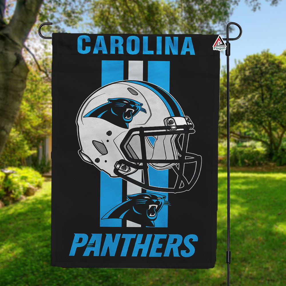 Carolina Panthers Helmet Vertical Flag, Panthers NFL Outdoor Flag