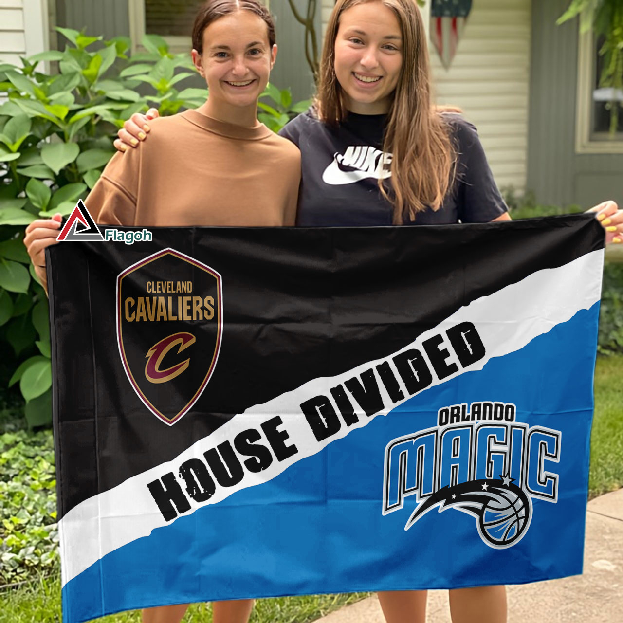 Cavaliers vs Magic House Divided Flag, NBA House Divided Flag - Image 4