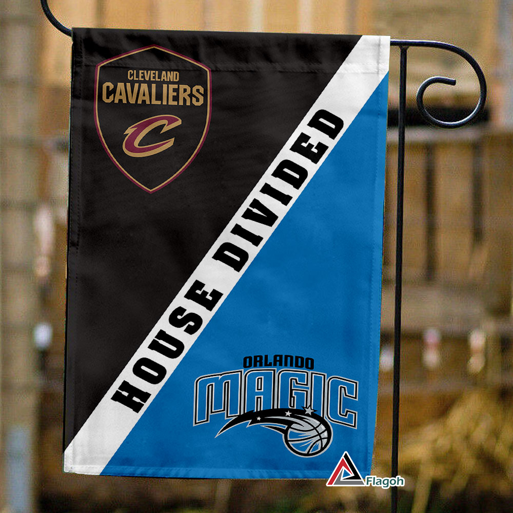 Cavaliers vs Magic House Divided Flag, NBA House Divided Flag