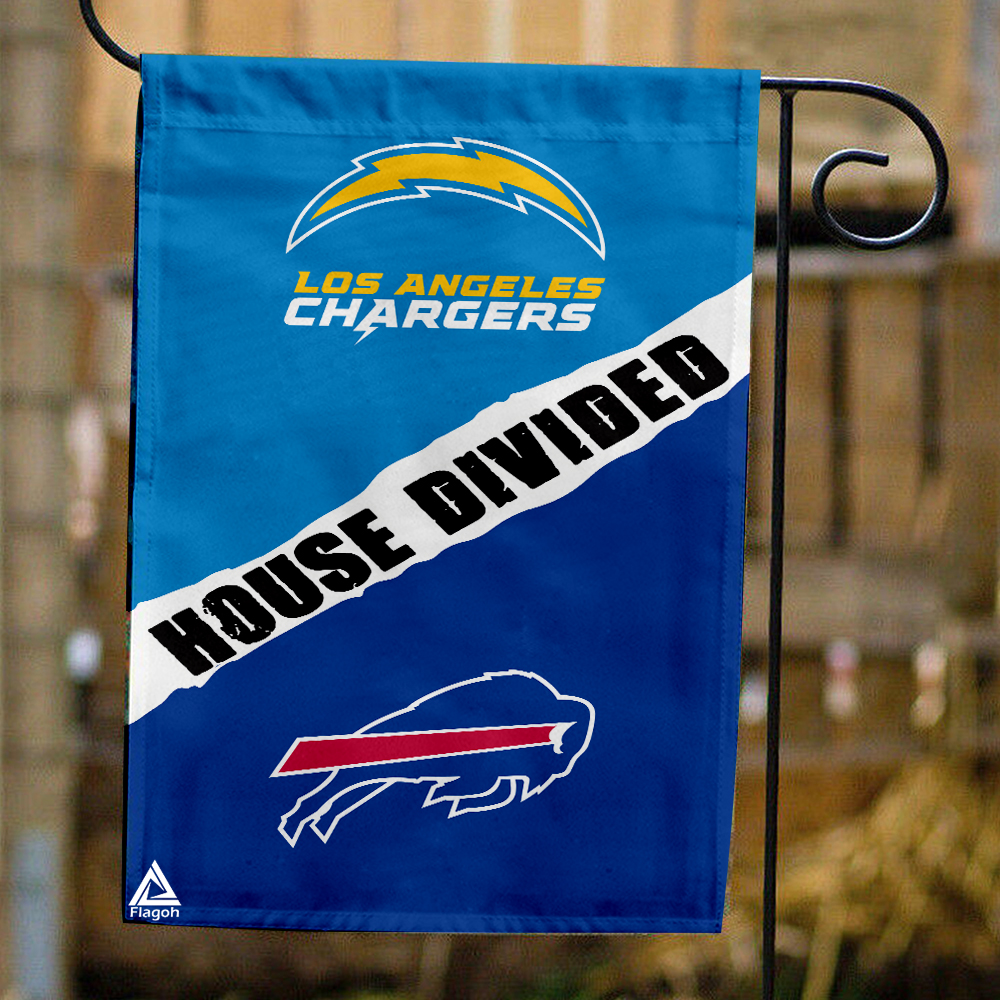 Chargers vs Bills House Divided Flag, NFL House Divided Flag