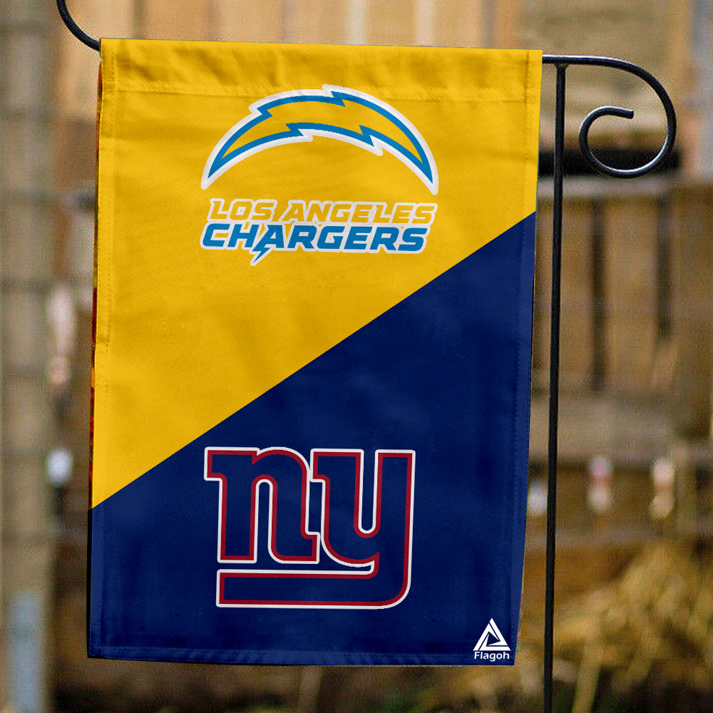 Chargers vs Giants House Divided Flag, NFL House Divided Flag