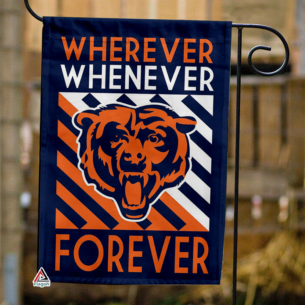 Chicago Bears Forever Fan Flag, NFL Sport Fans Outdoor Flag