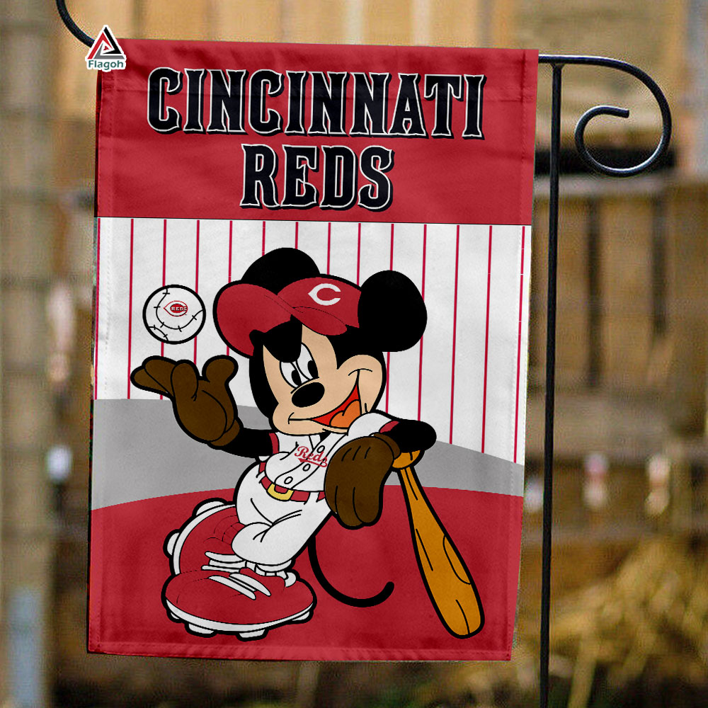 Cincinnati Reds x Mickey Baseball Flag, MLB Premium Flag
