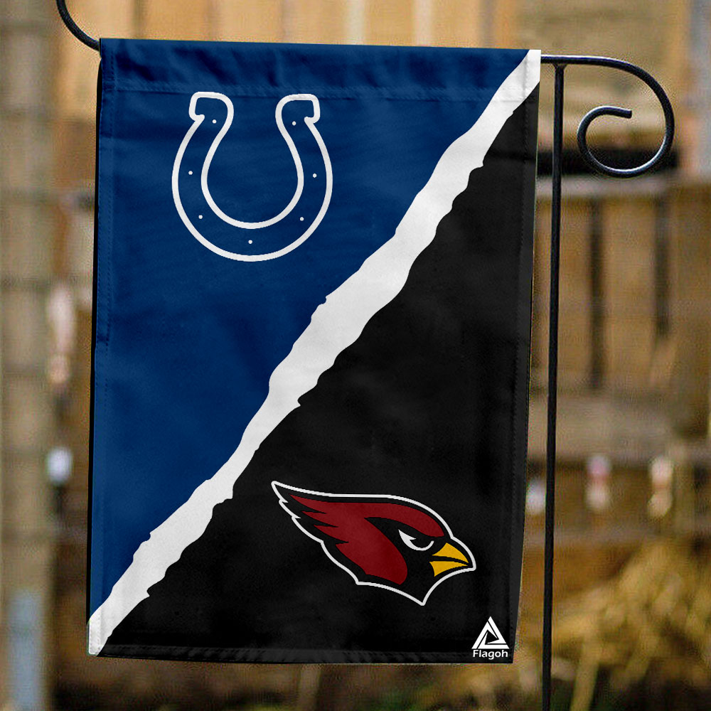 Colts vs Cardinals House Divided Flag, NFL House Divided Flag