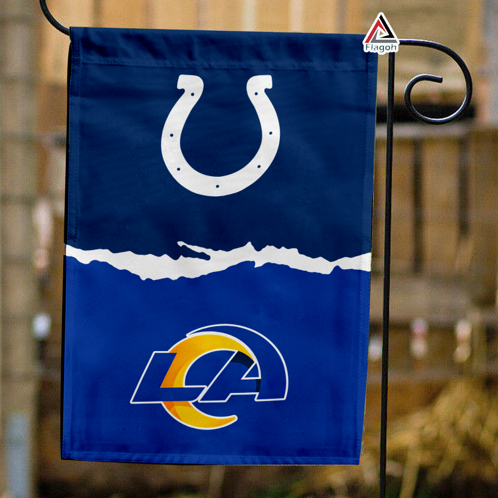 Colts vs Rams House Divided Flag, NFL House Divided Flag