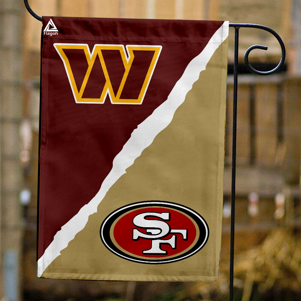 Commanders vs 49ers House Divided Flag, NFL House Divided Flag