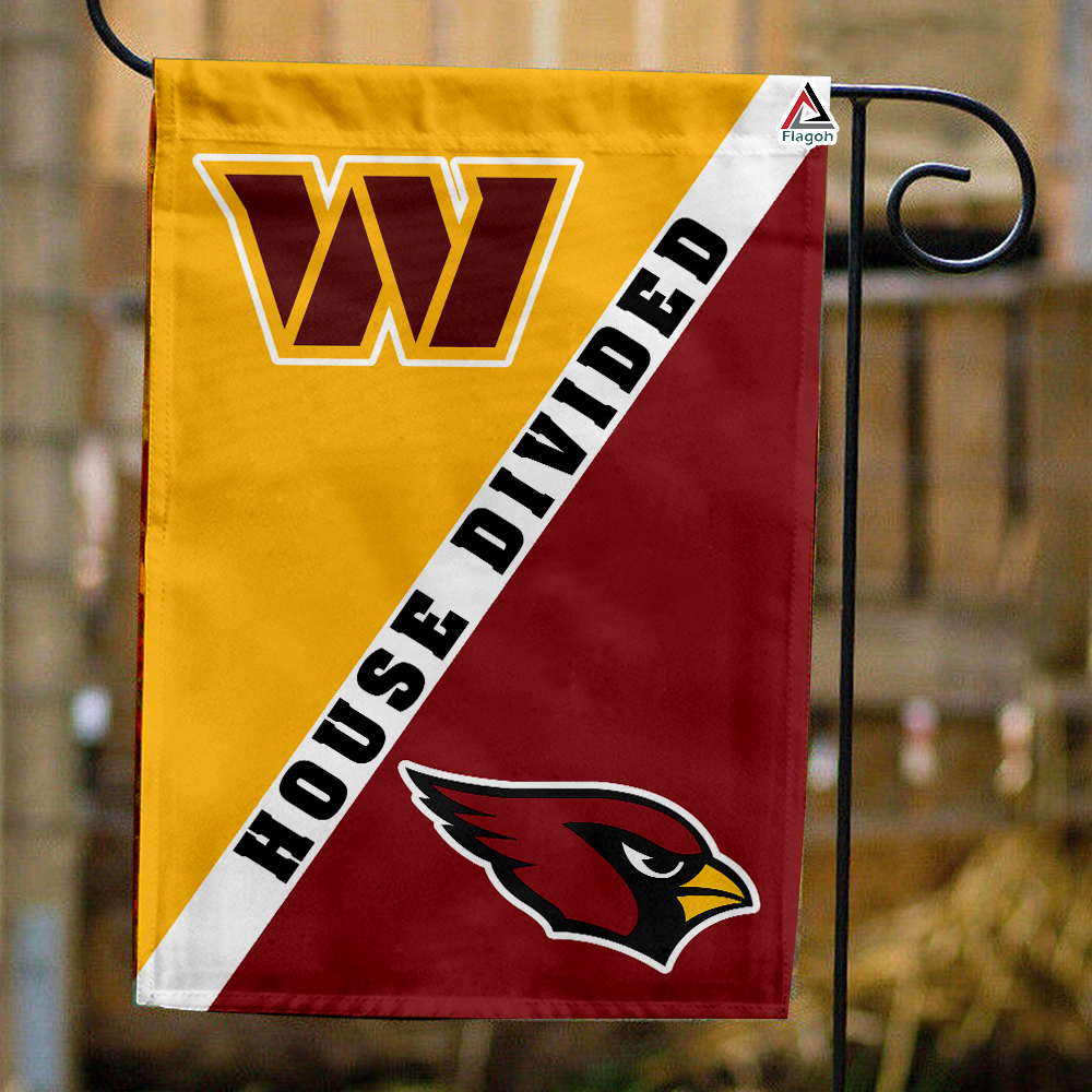 Commanders vs Cardinals House Divided Flag, NFL House Divided Flag