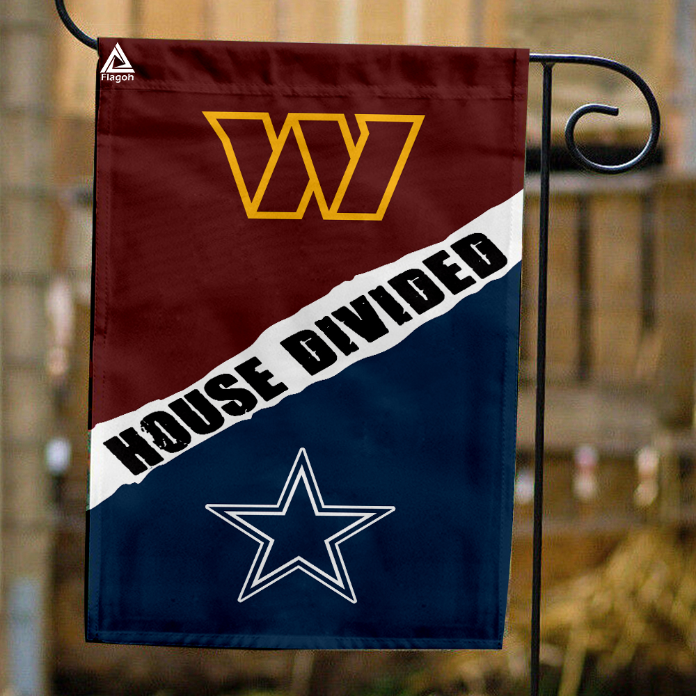 Commanders vs Cowboys House Divided Flag, NFL House Divided Flag