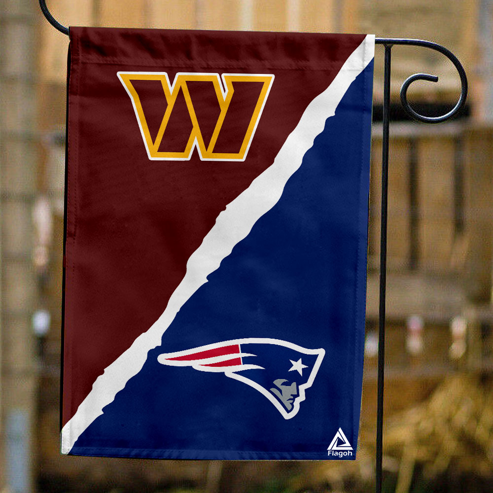Commanders vs Patriots House Divided Flag, NFL House Divided Flag