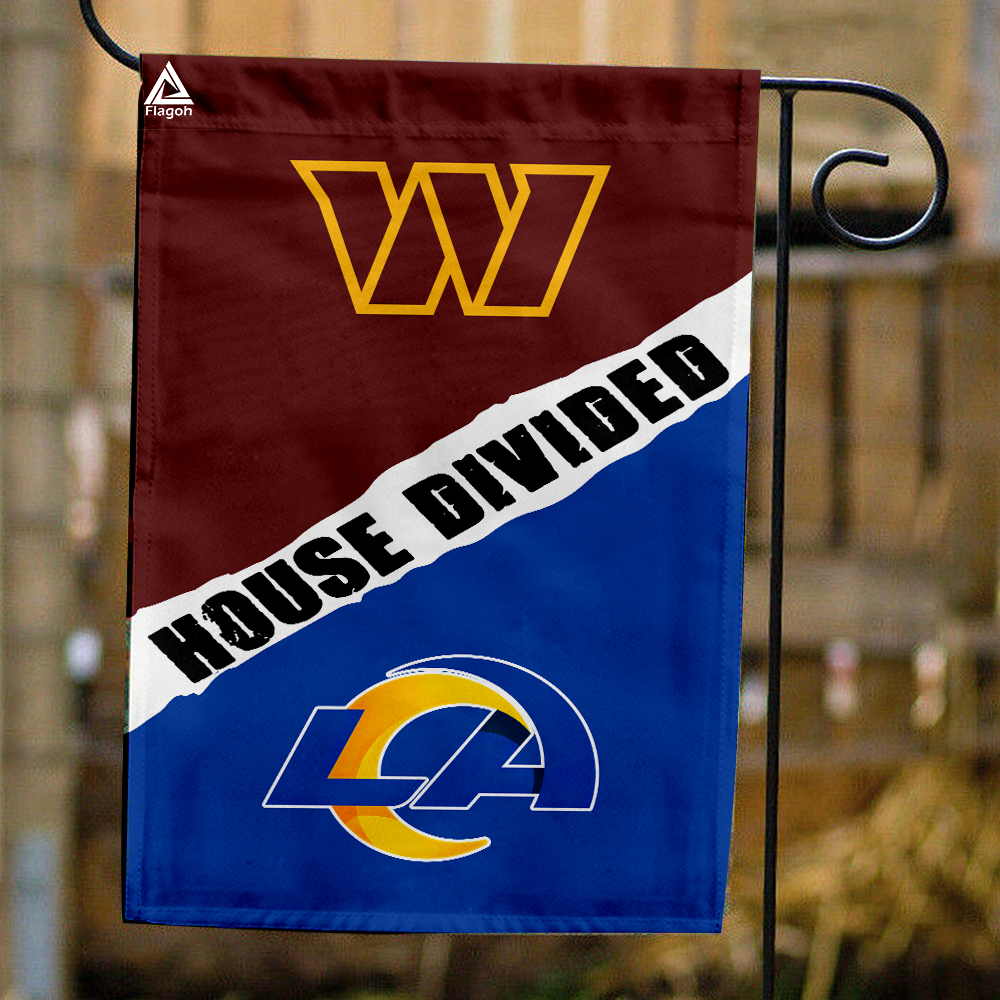 Commanders vs Rams House Divided Flag, NFL House Divided Flag
