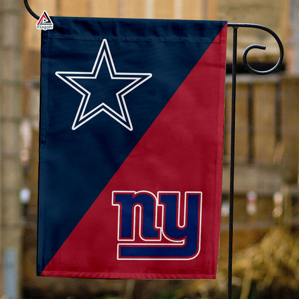 Cowboys vs Giants House Divided Flag, NFL House Divided Flag