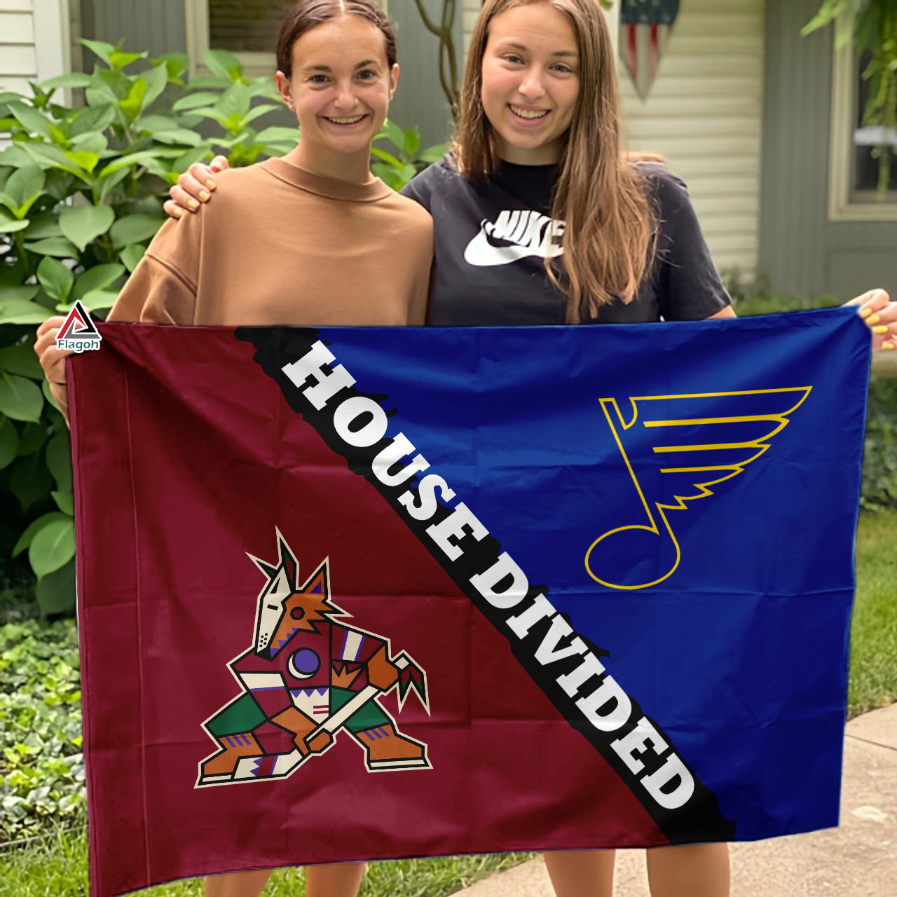 Coyotes vs Blues House Divided Flag, NHL House Divided Flag - Image 3