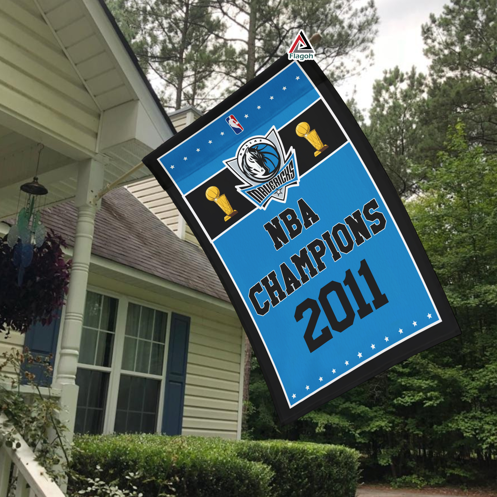 Dallas Mavericks Championship Flag, NBA Premium Flag, NBA Championship Flag - Image 3