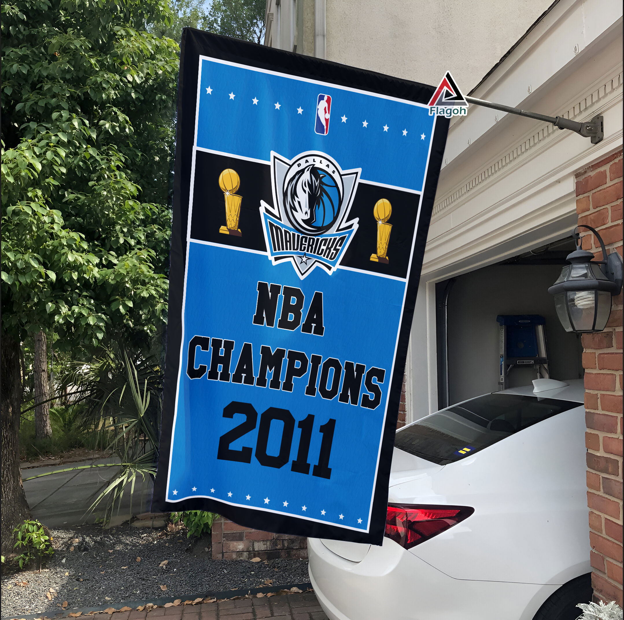 Dallas Mavericks Championship Flag, NBA Premium Flag, NBA Championship Flag - Image 4