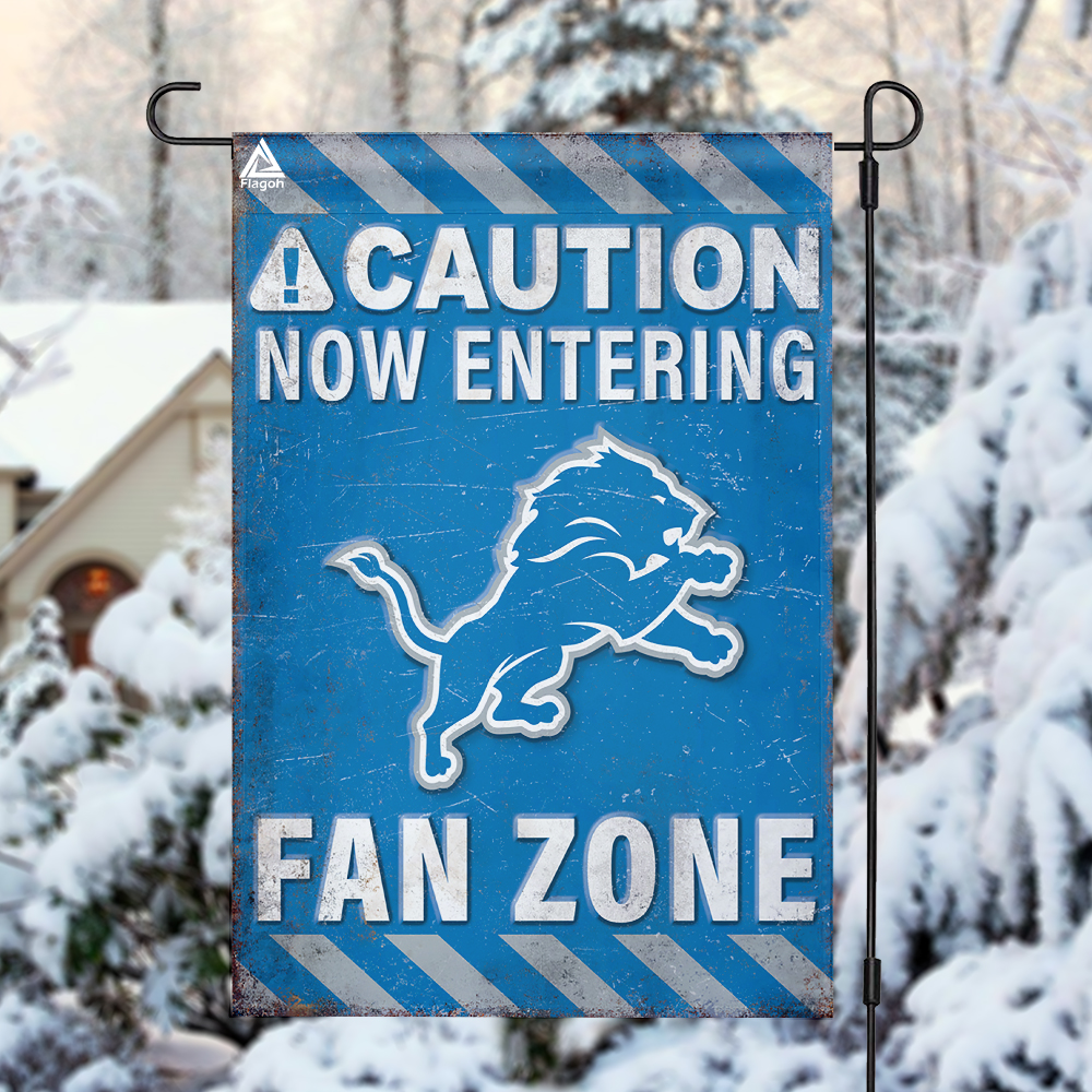Detroit Lions Fan Zone Flag, NFL Welcome Sport Flag