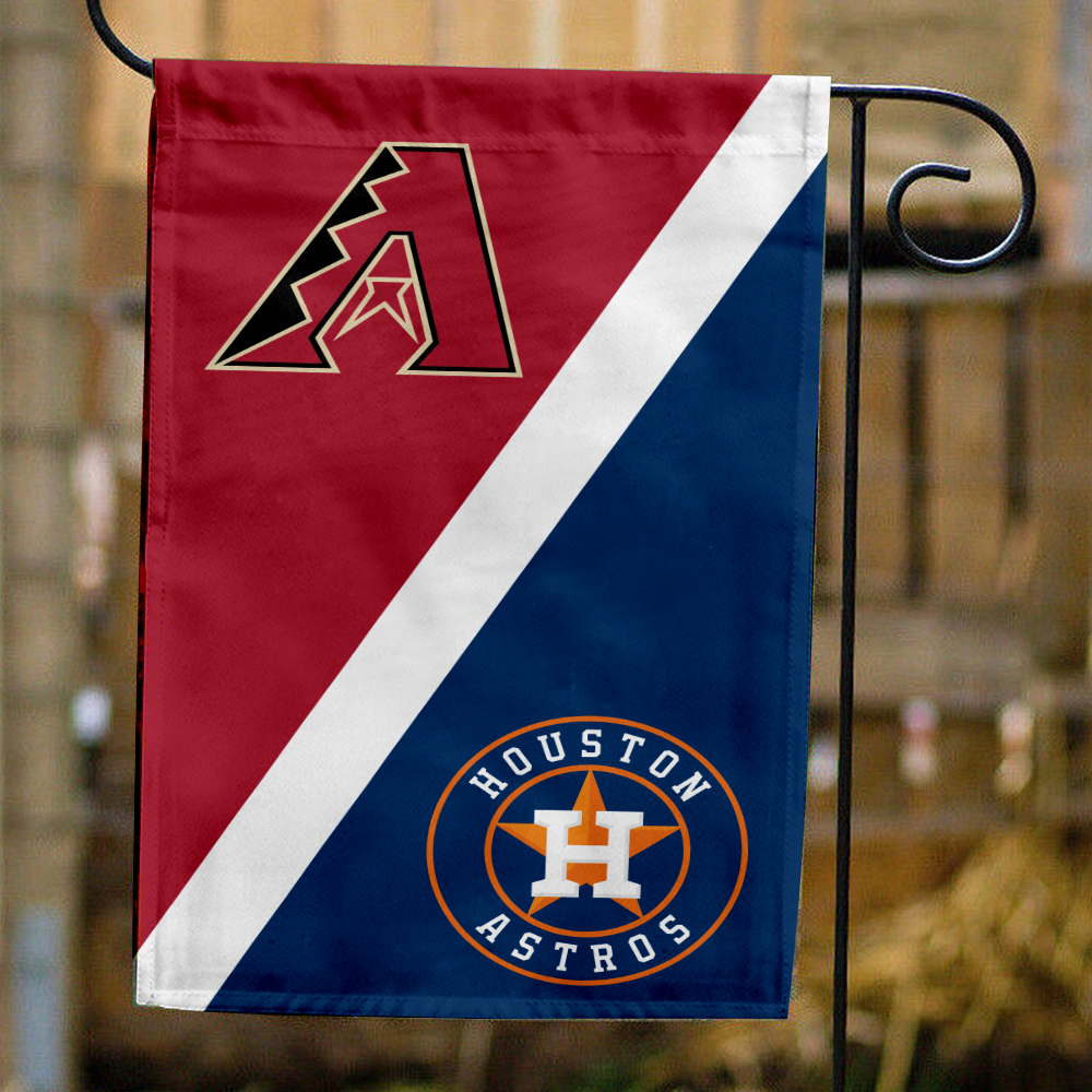 Diamondbacks vs Astros House Divided Flag, MLB House Divided Flag
