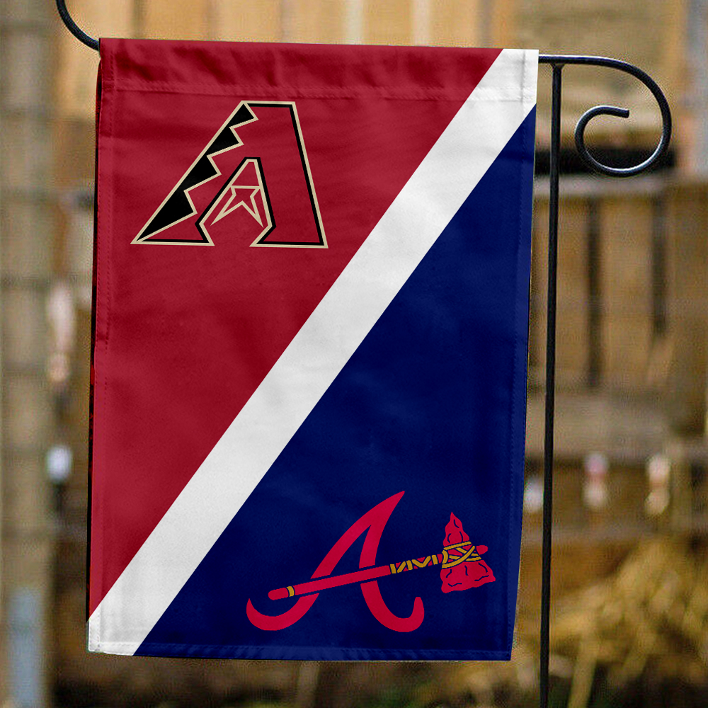 Diamondbacks vs Braves House Divided Flag, MLB House Divided Flag