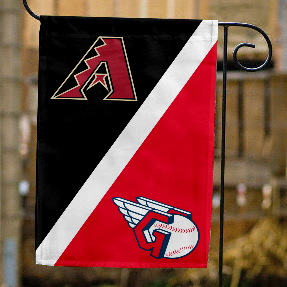 Diamondbacks vs Guardians House Divided Flag, MLB House Divided Flag