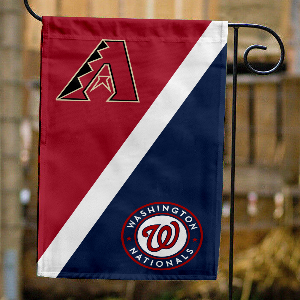 Diamondbacks vs Nationals House Divided Flag, MLB House Divided Flag