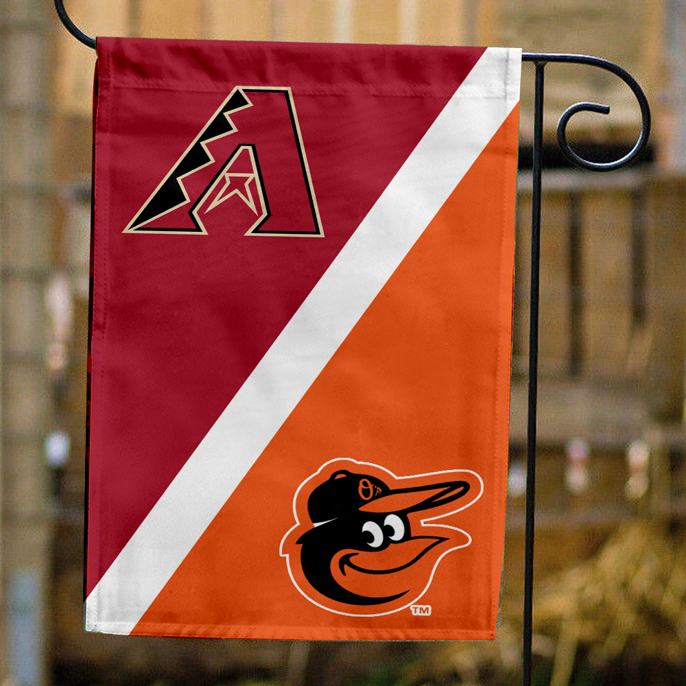 Diamondbacks vs Orioles House Divided Flag, MLB House Divided Flag