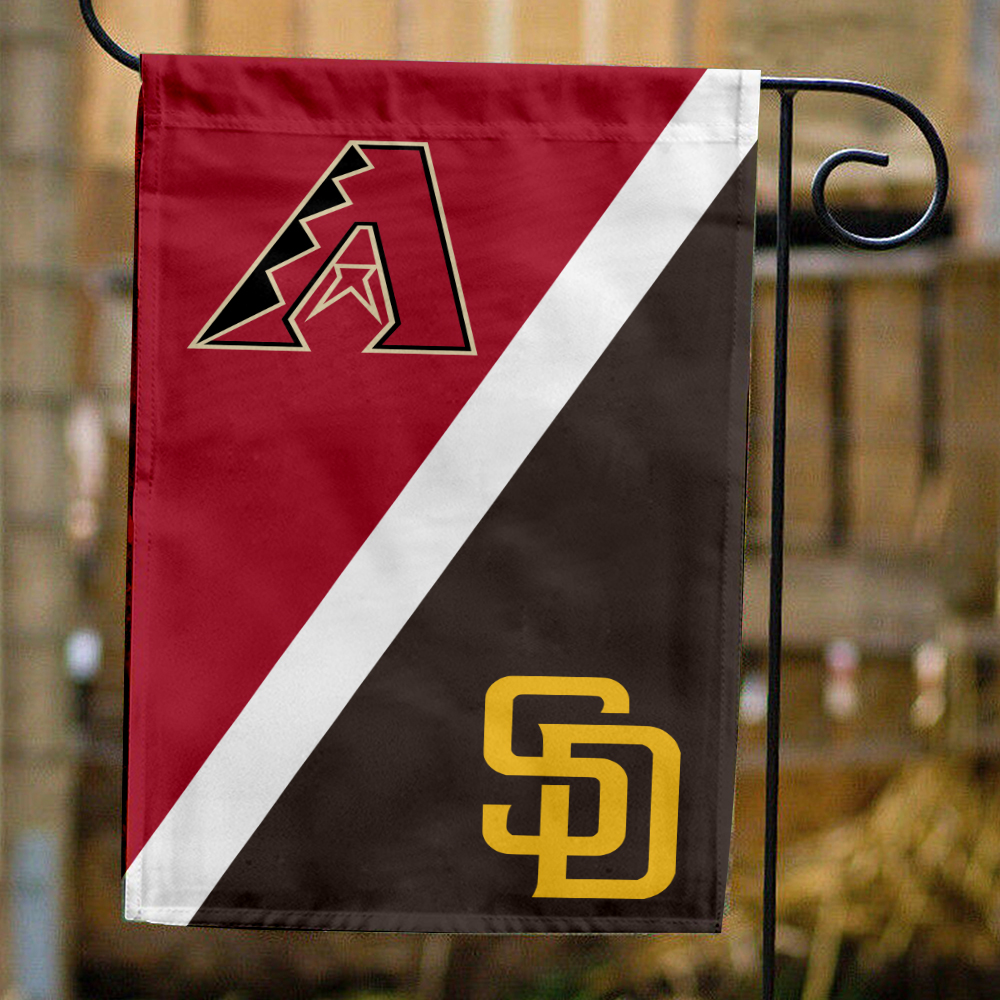 Diamondbacks vs Padres House Divided Flag, MLB House Divided Flag