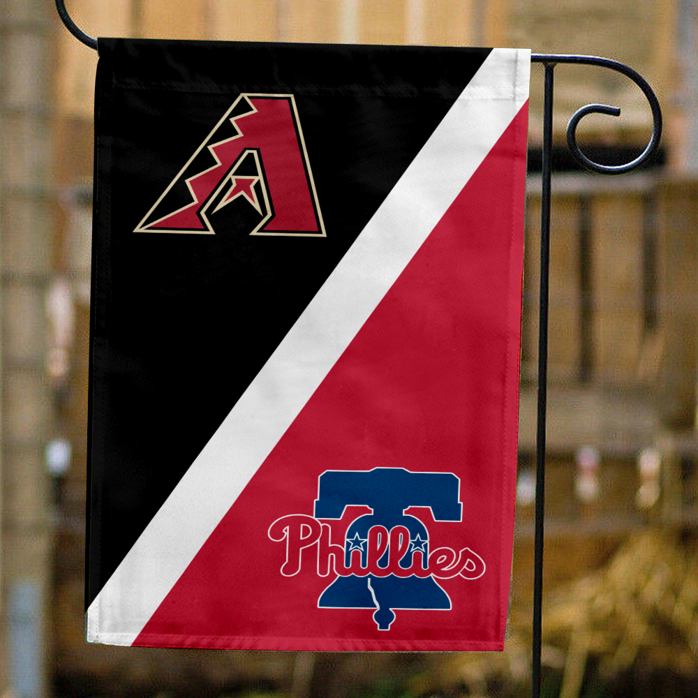 Diamondbacks vs Phillies House Divided Flag, MLB House Divided Flag