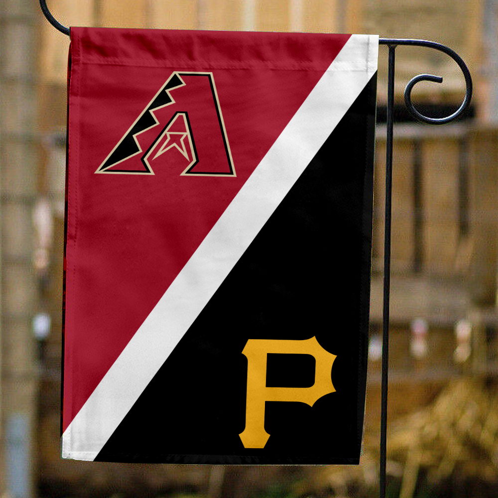 Diamondbacks vs Pirates House Divided Flag, MLB House Divided Flag