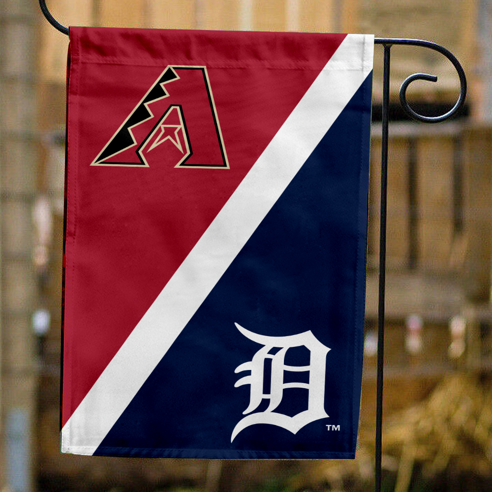 Diamondbacks vs Tigers House Divided Flag, MLB House Divided Flag