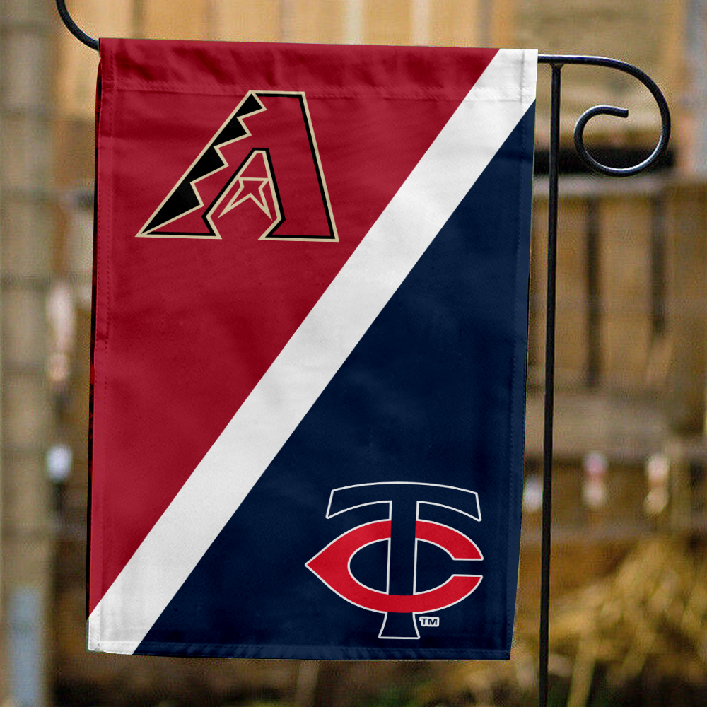 Diamondbacks vs Twins House Divided Flag, MLB House Divided Flag
