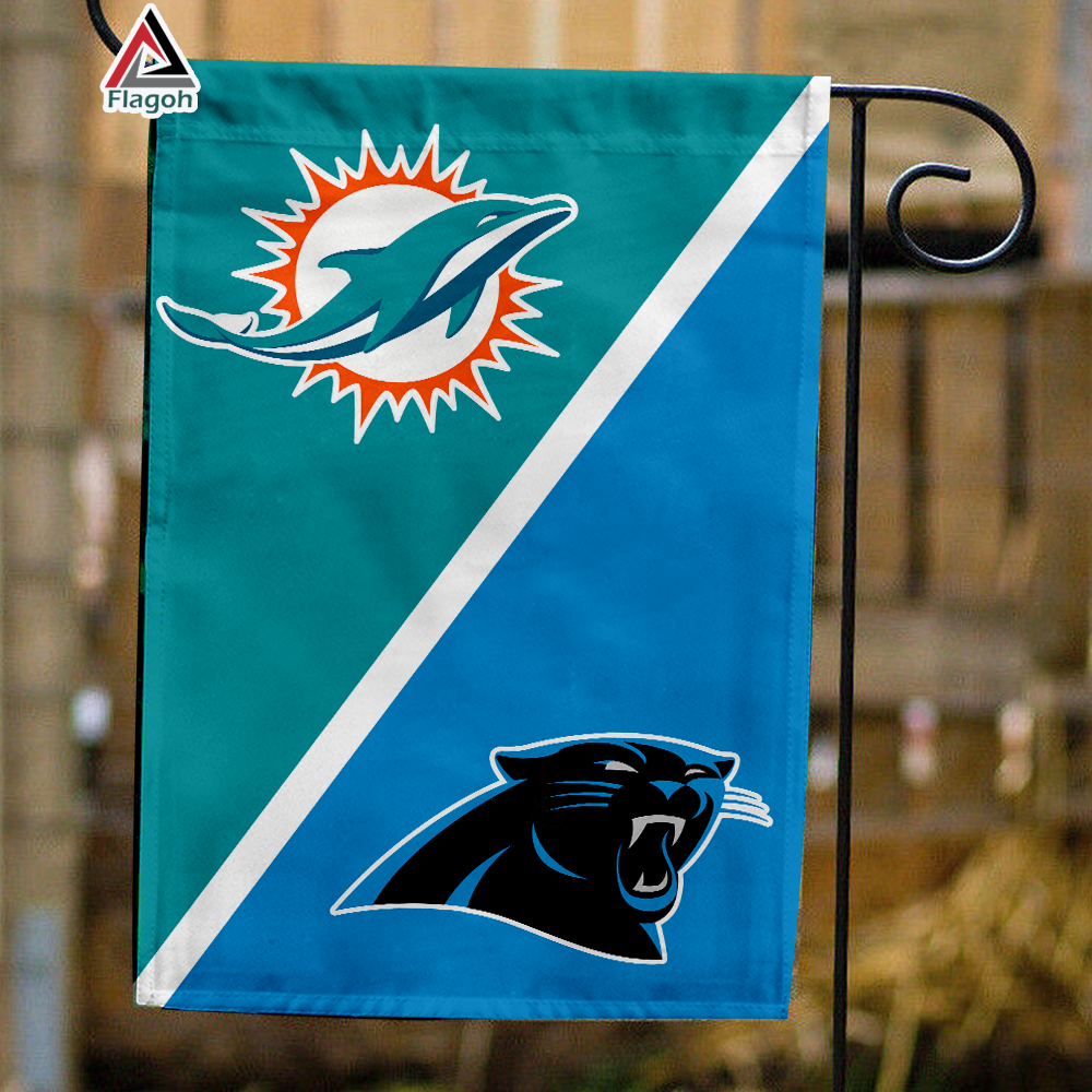 Dolphins vs Panthers House Divided Flag, NFL House Divided Flag