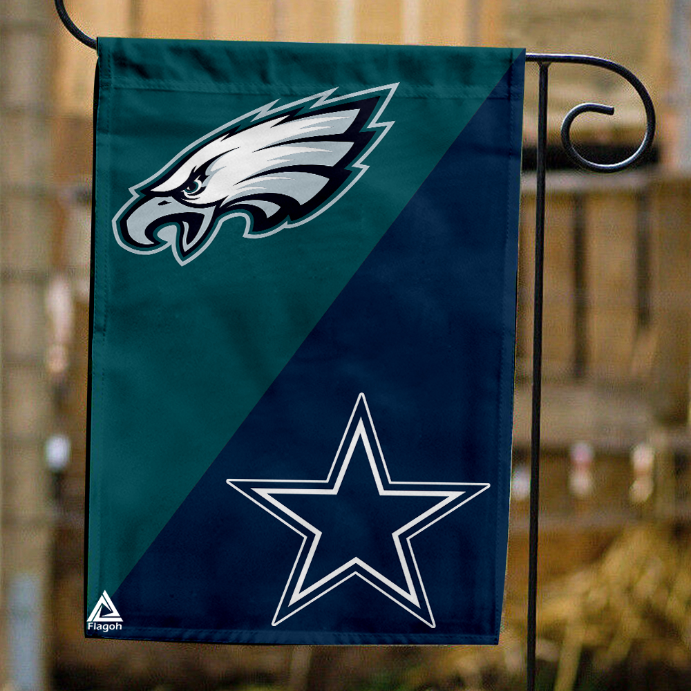Eagles vs Cowboys House Divided Flag, NFL House Divided Flag