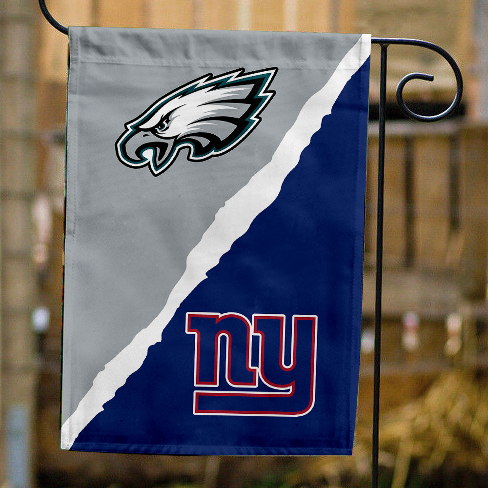 Eagles vs Giants House Divided Flag, NFL House Divided Flag