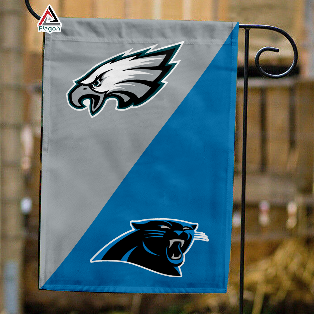 Eagles vs Panthers House Divided Flag, NFL House Divided Flag