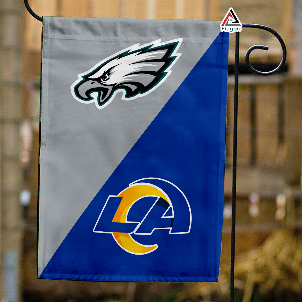 Eagles vs Rams House Divided Flag, NFL House Divided Flag