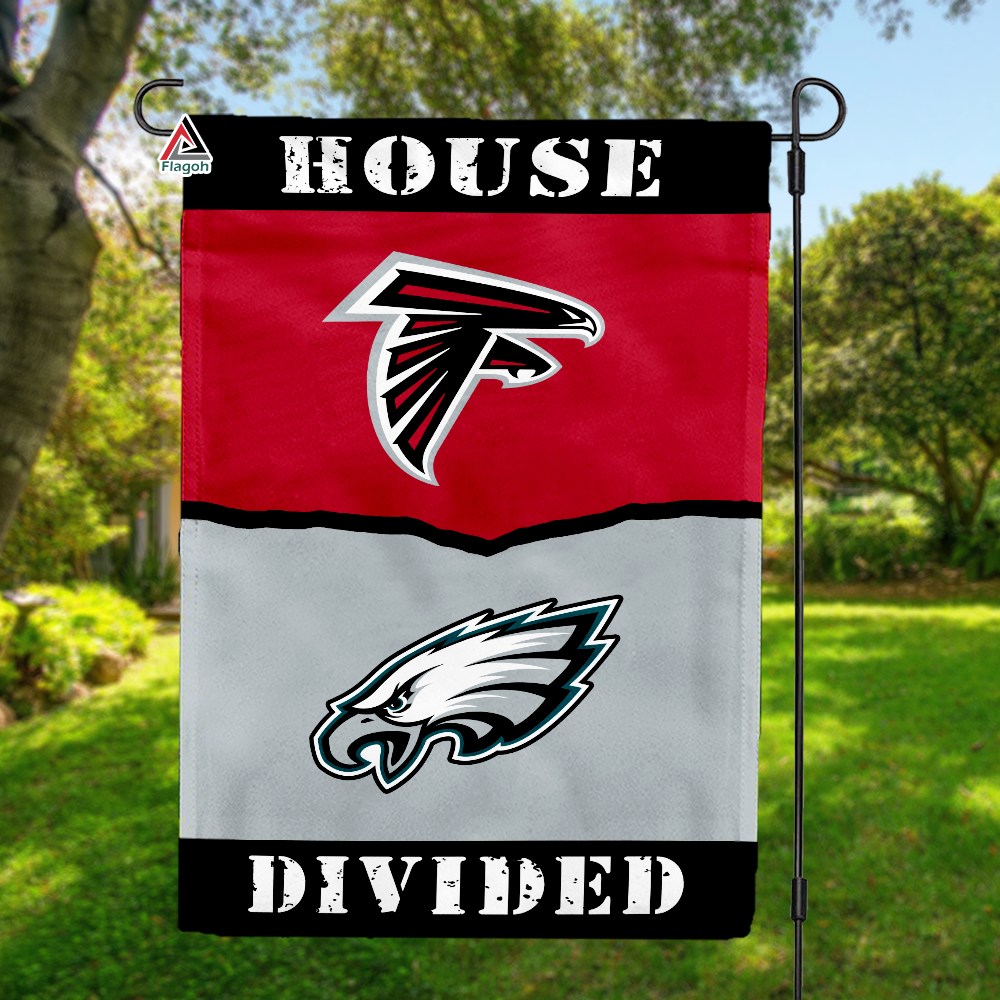 Falcons vs Eagles House Divided Flag, NFL House Divided Flag