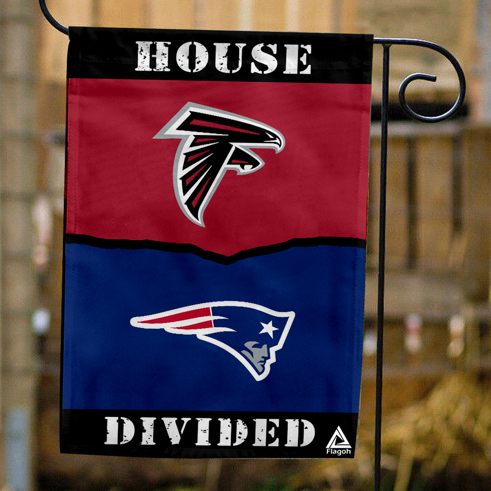 Falcons vs Patriots House Divided Flag, NFL House Divided Flag