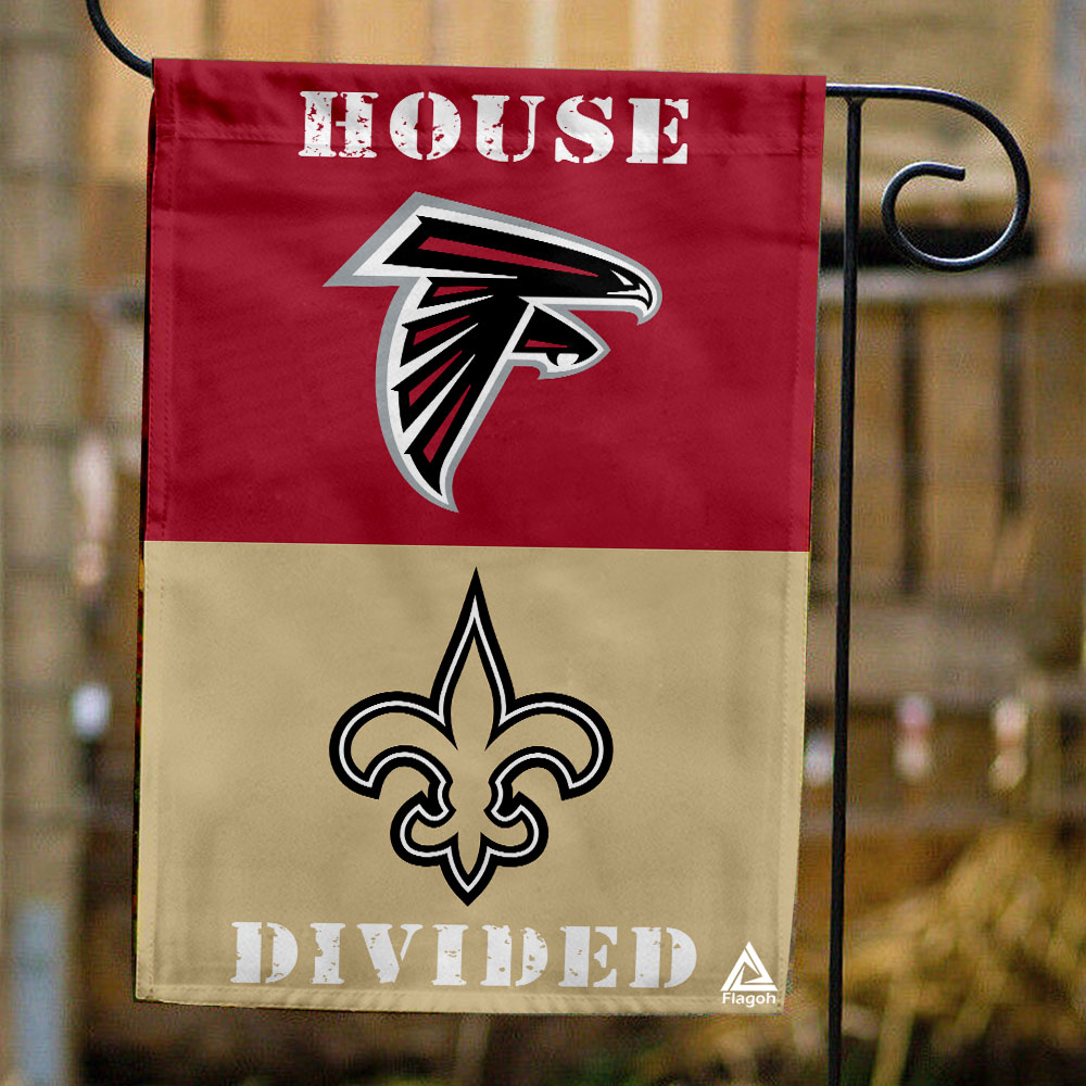 Falcons vs Saints House Divided Flag, NFL House Divided Flag