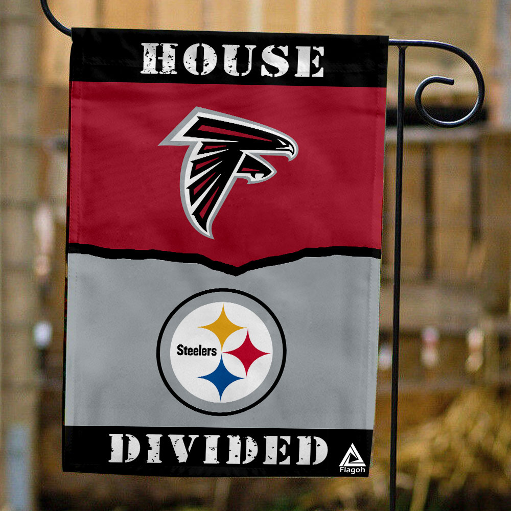 Falcons vs Steelers House Divided Flag, NFL House Divided Flag