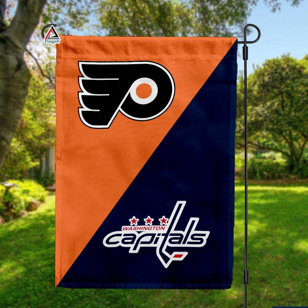 Flyers vs Capitals House Divided Flag, NHL House Divided Flag