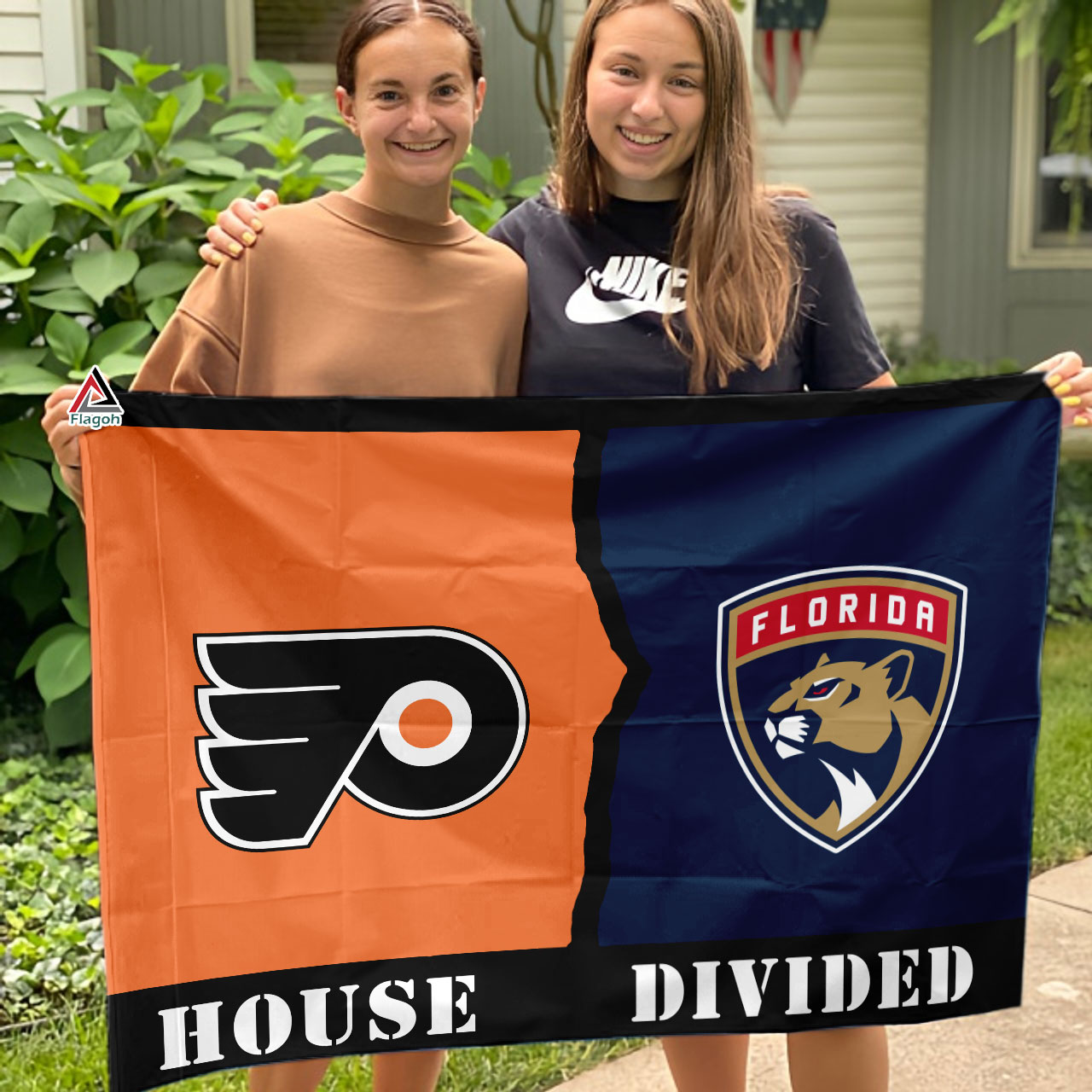 Flyers vs Panthers House Divided Flag, NHL House Divided Flag - Image 3