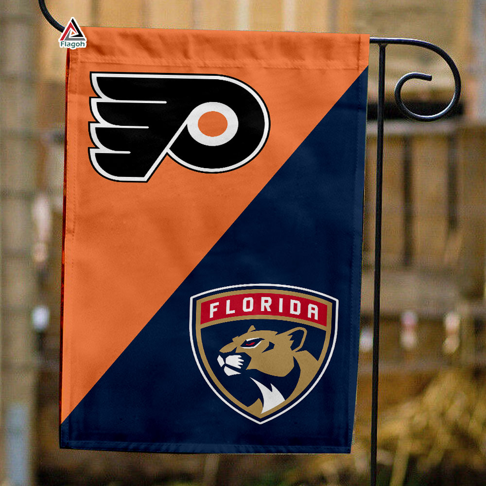 Flyers vs Panthers House Divided Flag, NHL House Divided Flag