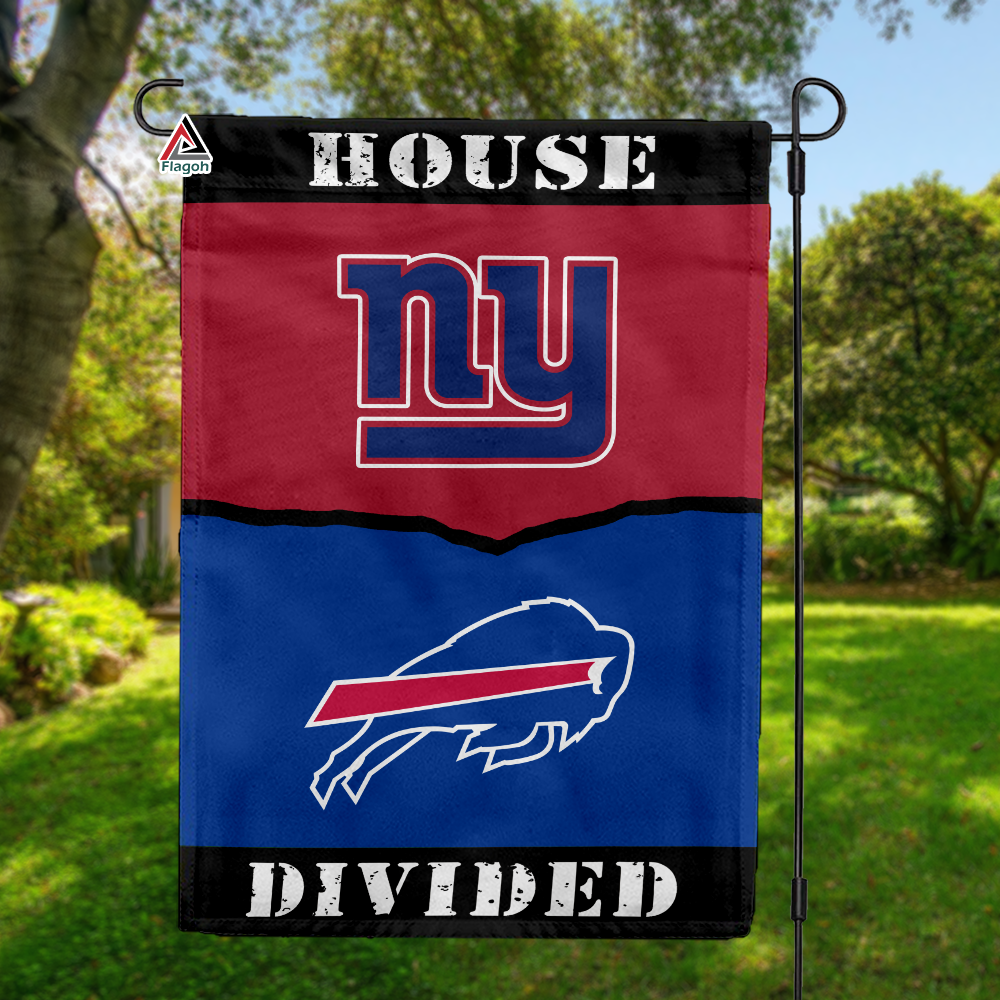 Giants vs Bills House Divided Flag, NFL House Divided Flag
