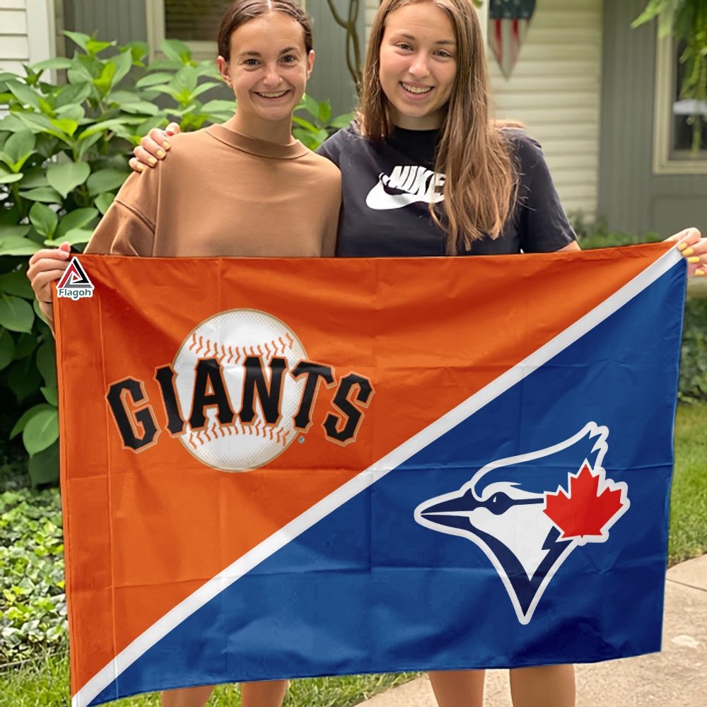 Giants vs Blue Jays House Divided Flag, MLB House Divided Flag - Image 4