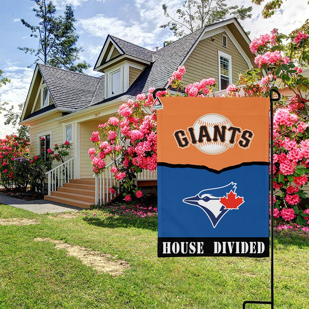 Giants vs Blue Jays House Divided Flag, MLB House Divided Flag - Image 3