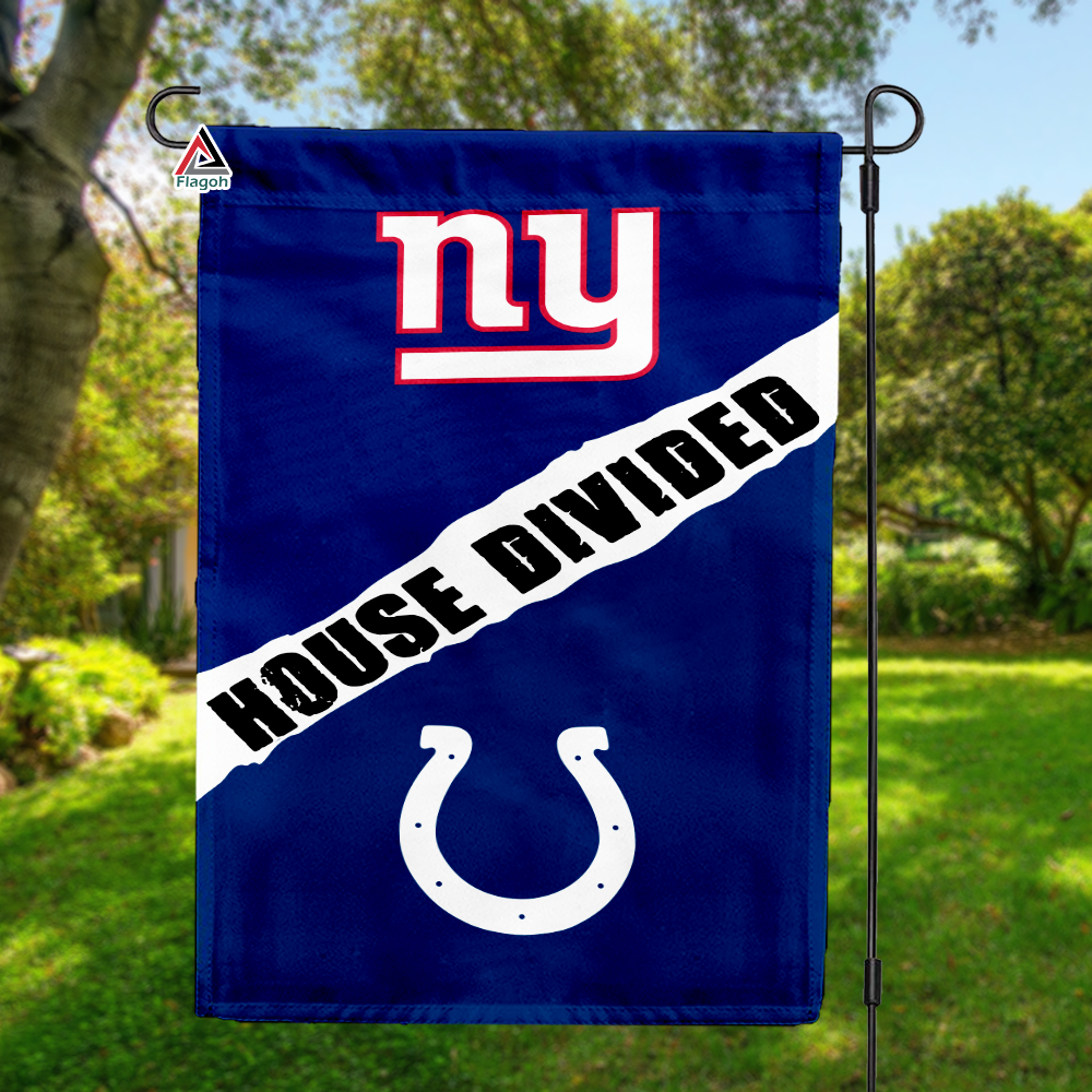 Giants vs Colts House Divided Flag, NFL House Divided Flag