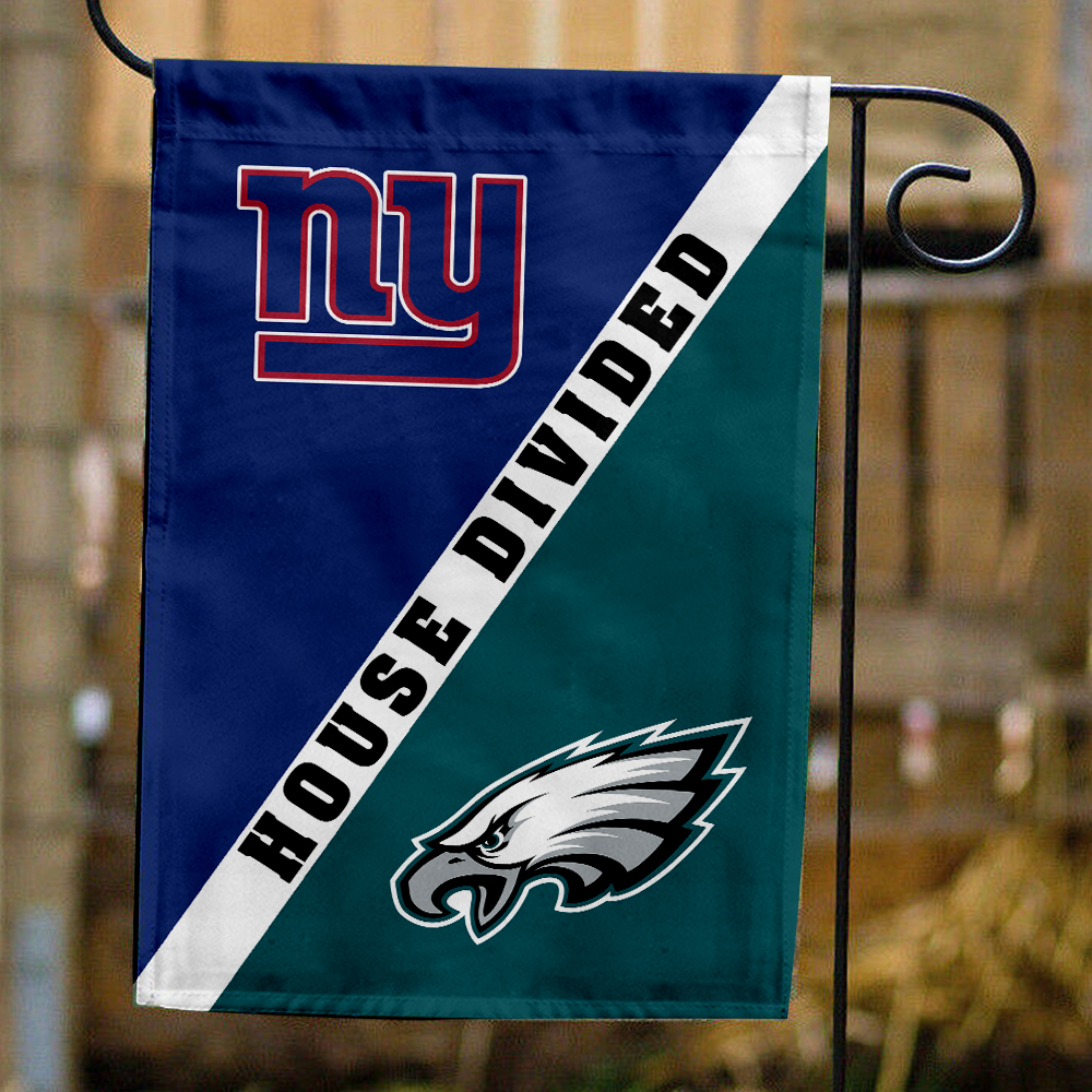 Giants vs Eagles House Divided Flag, NFL House Divided Flag