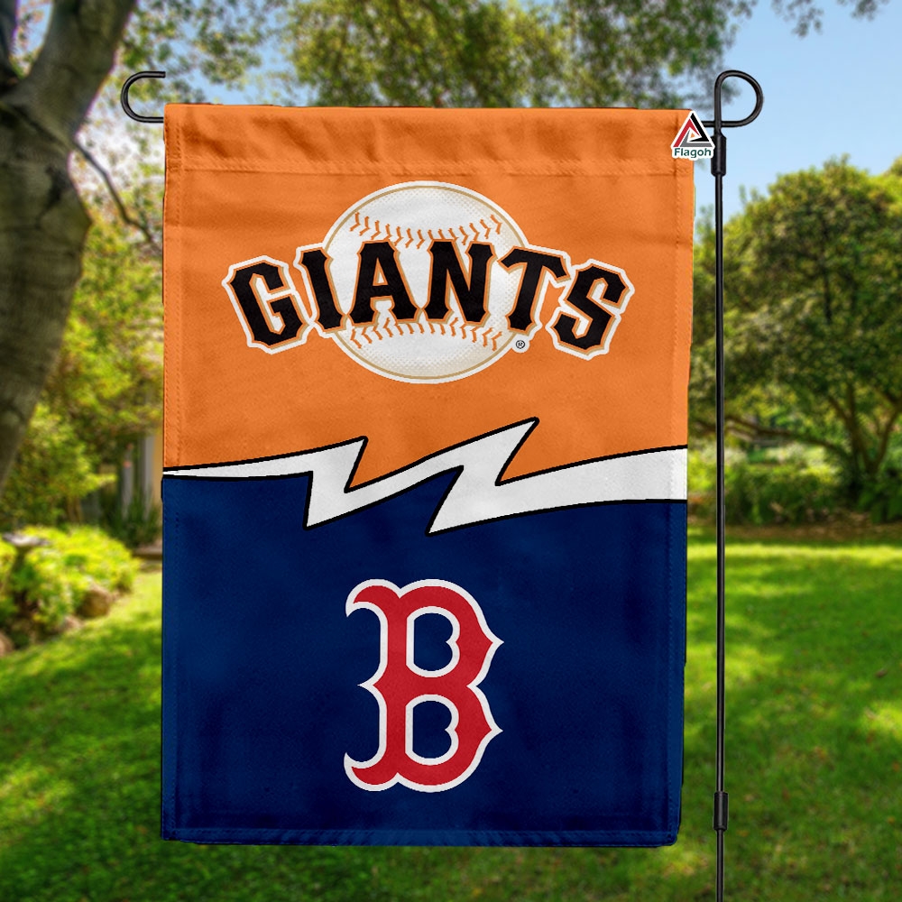 Giants vs Red Sox House Divided Flag, MLB House Divided Flag