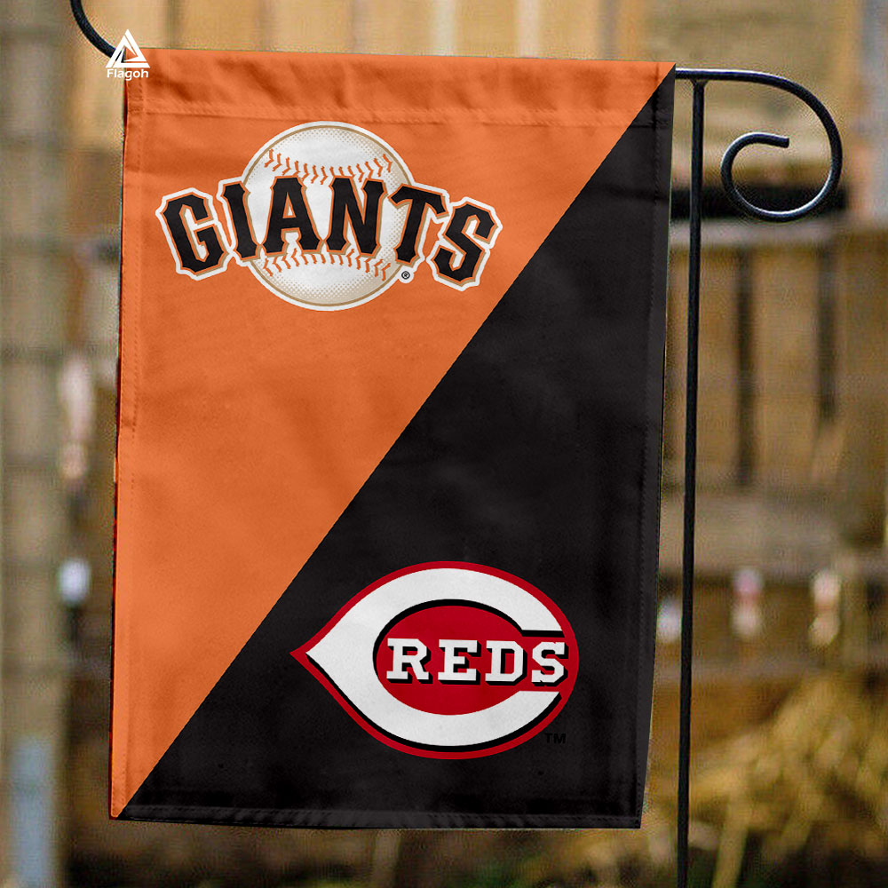 Giants vs Reds House Divided Flag, MLB House Divided Flag