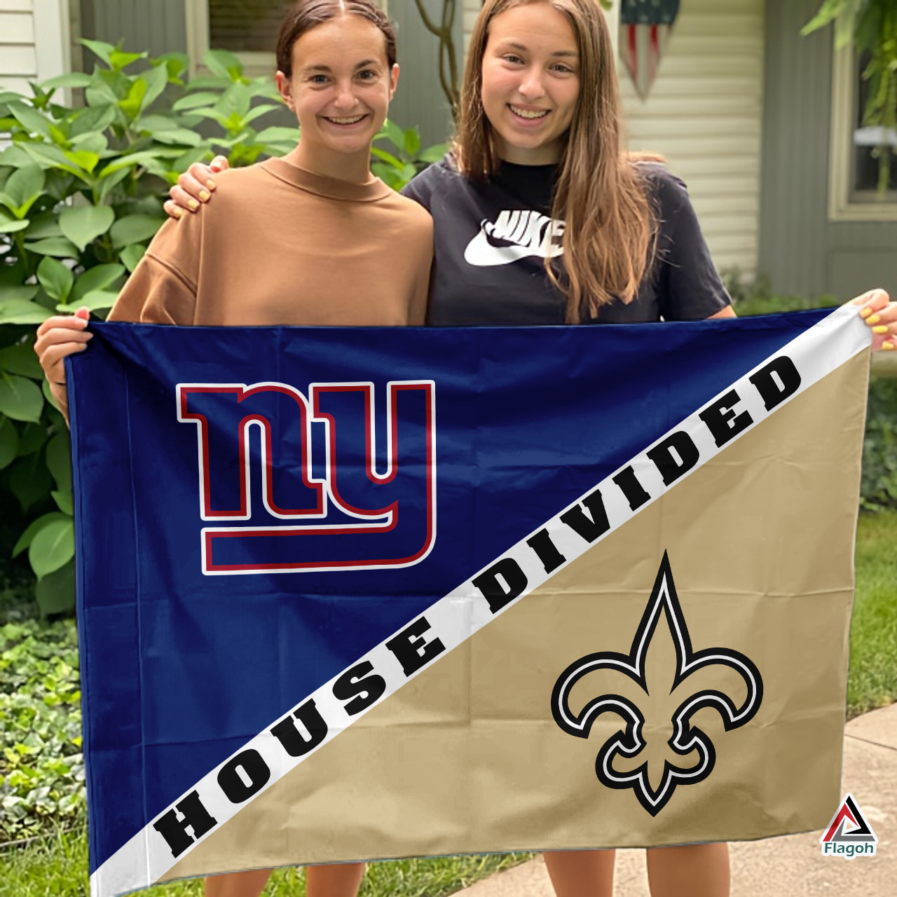 Giants vs Saints House Divided Flag, NFL House Divided Flag - Image 3